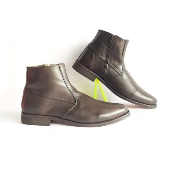 Brown zipper boot | Buy latest leather boots