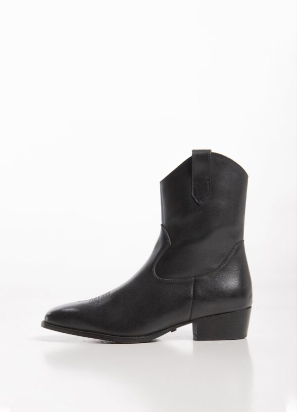 Men's Black Leather Western Boots – 10% Off at Broyal