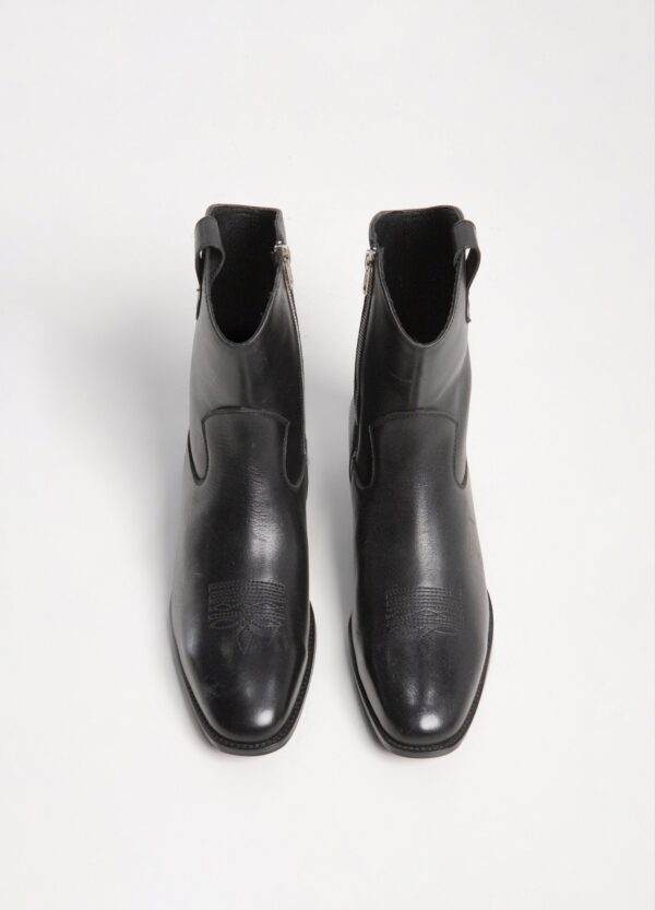 Men's Black Leather Western Boots – 10% Off at Broyal - Image 2