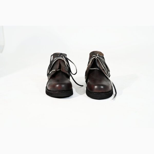 Genuine leather dark brown artisanal footwear - 10% Off - Image 2