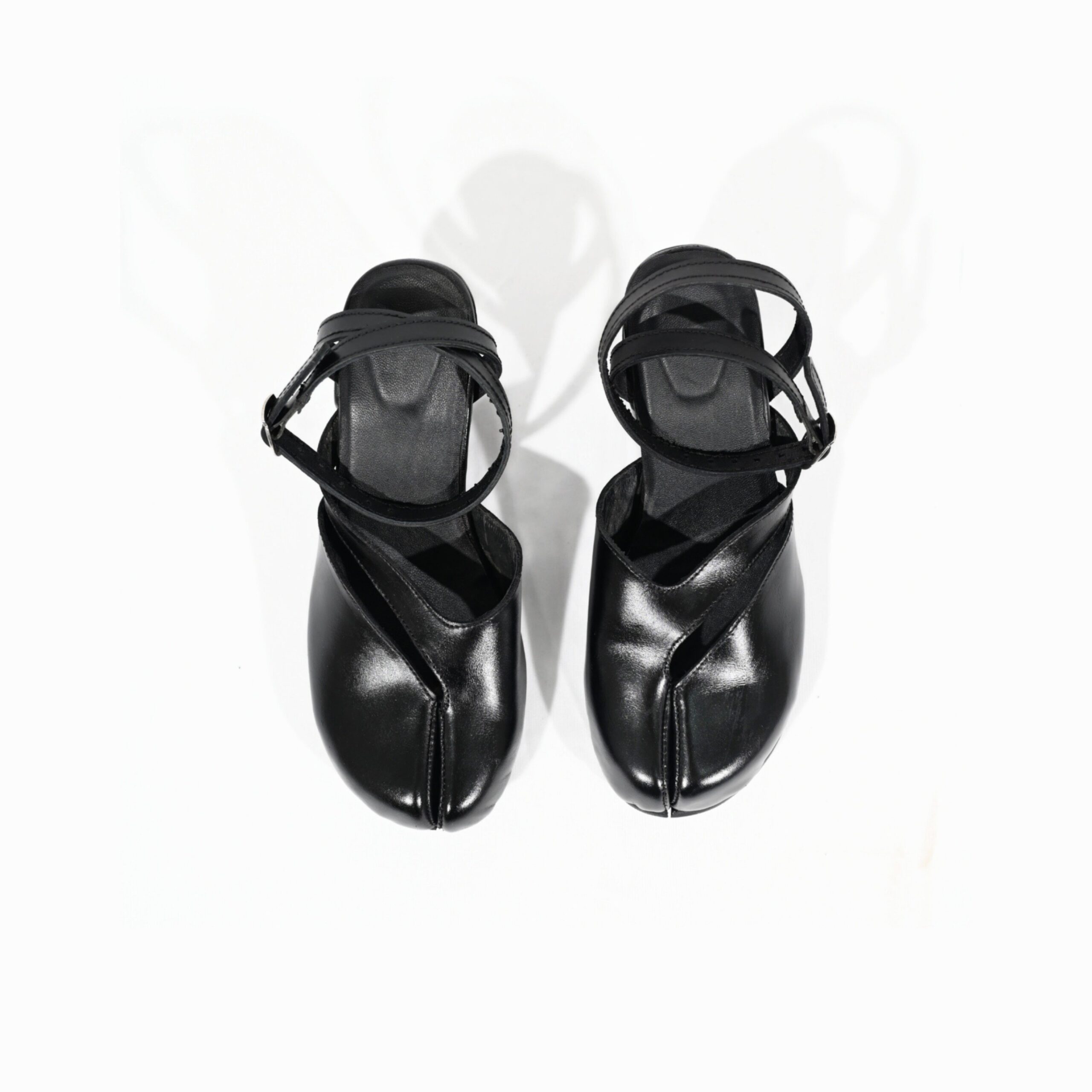 Tabi Heeled Sandals – Premium Black Leather | 10% Off - Image 3