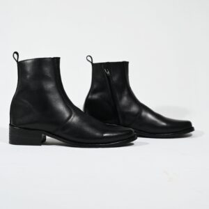 Black Leather Ankle Boots | Premium Handmade Leather Boots