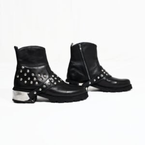 The Chrome Renegade Studded Leather Boots