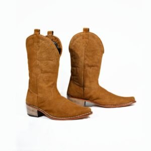 The Heritage Tan Suede Genuine Leather Cowboy boots