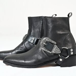 Maverick Harness Leather Boots – Genuine Leather